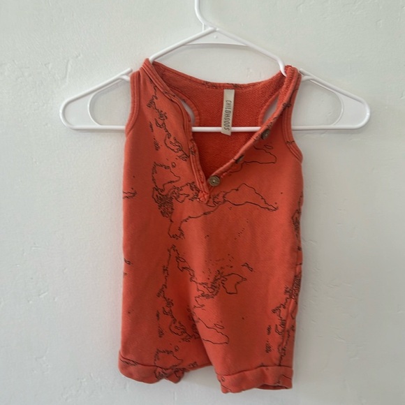 Childhoods world map romper - Picture 1 of 4